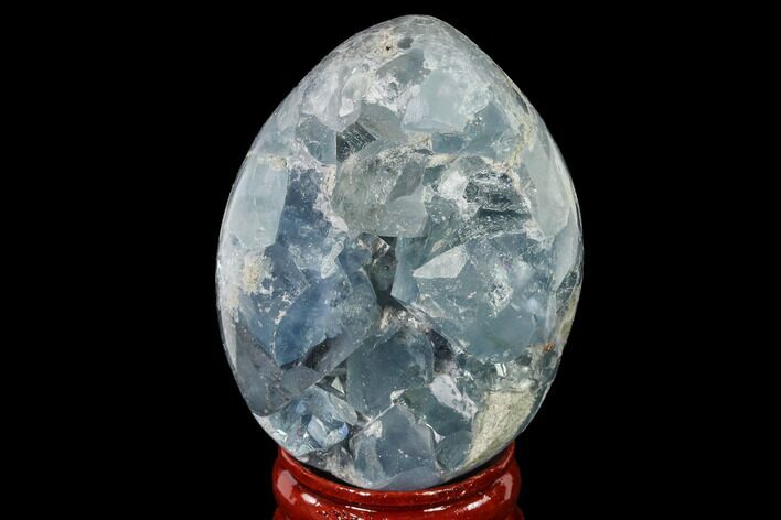 Crystal Filled Celestine (Celestite) Egg Geode - Madagascar #140299